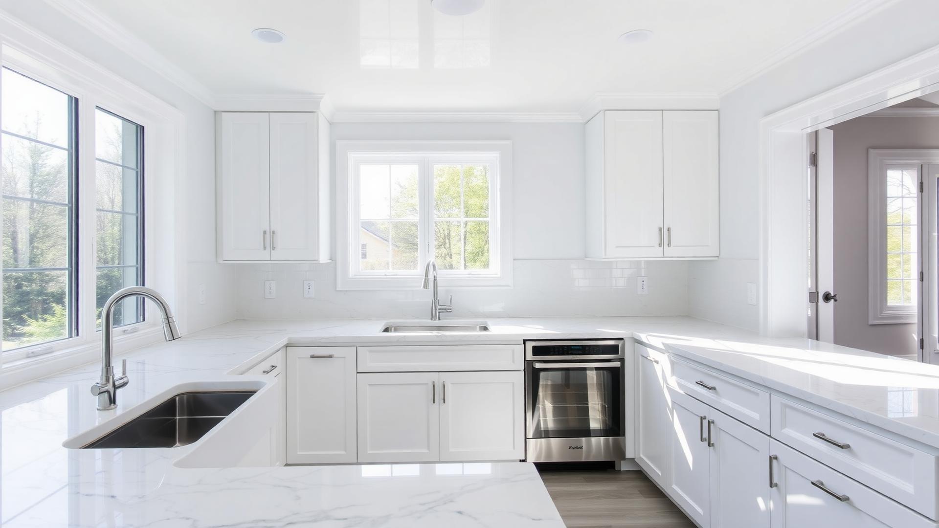 Sparkling clean modern kitchen